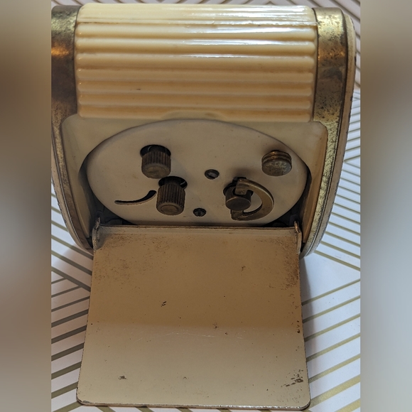 Vintage Westclox Rolltop Travel Alarm Clock~ Works Excellent! Glows Wind Up - Picture 5 of 9